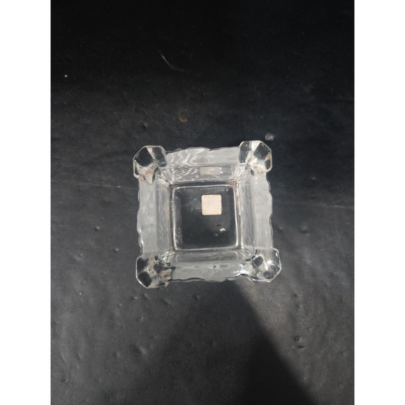 PartyLite Chrysanthemum Votive Holder, Square Glass Candle Holder, Candle Holder - Picture 6 of 9